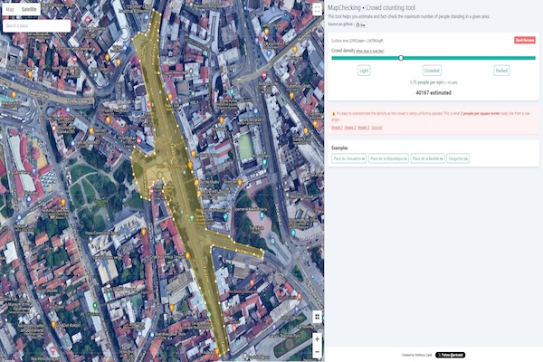 Protest protiv rio tinta na terazijama mapa