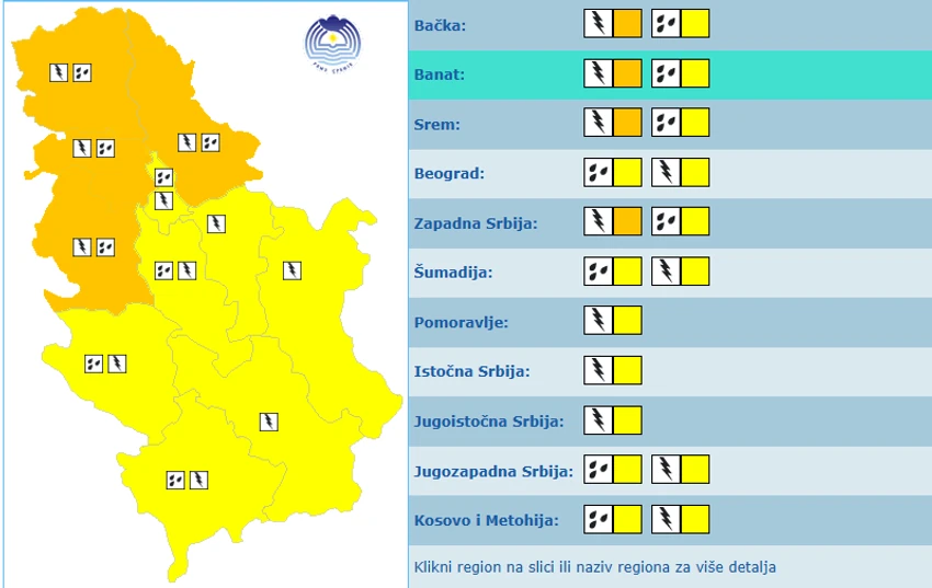 Meteoalarm 24. 04. 2025.
