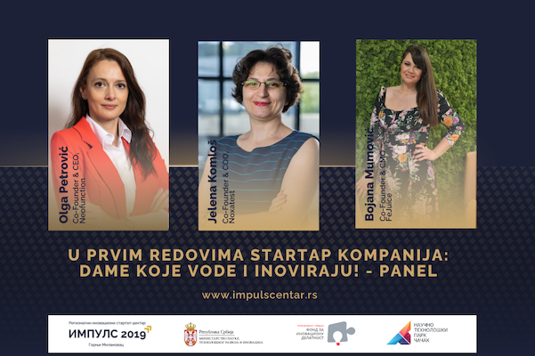 Fotografija za portale impuls 2019 panel u prvim redovima startap kompanija dame koje vode i inoviraju