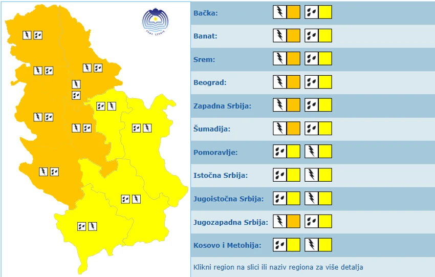 Meteoalarm 23. 04. 2025.