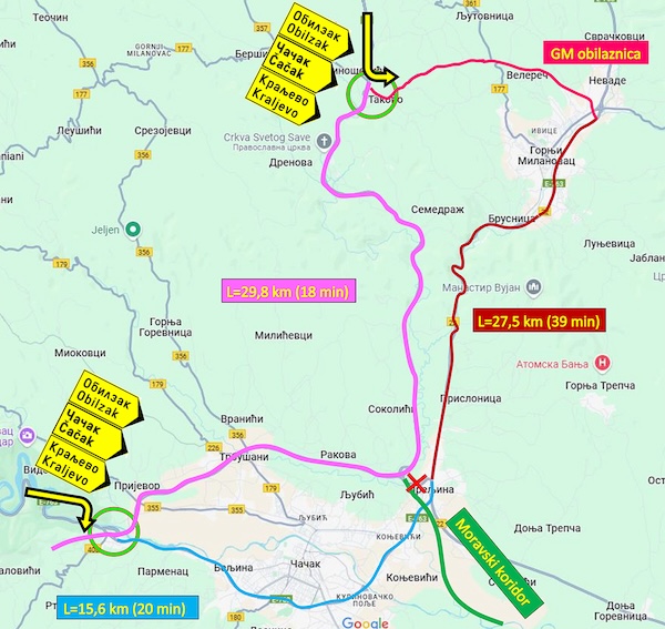 Zatvaranje puta u preljini sema 1